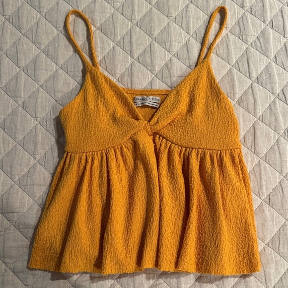 Yellow and Orange Knit Crop Tops Set - Picture 7 of 7